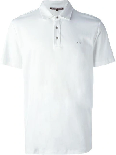 Shop Michael Kors Classic Polo Shirt In White
