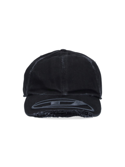 Shop Diesel "c-jarl" Baseball Cap In Black  