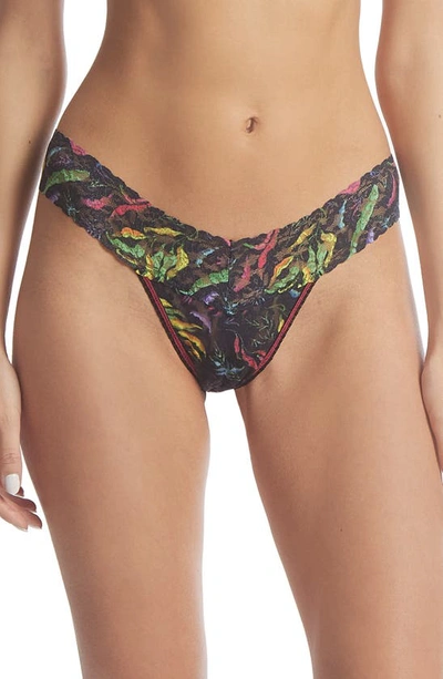 Shop Hanky Panky Print Low Rise Thong In Floating