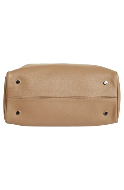 Shop The Row Bowling 2 Leather Satchel In Sepia