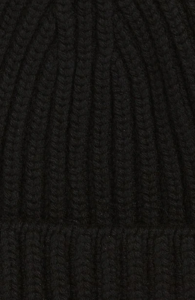 Shop Drake's Rib Cashmere Beanie In Black