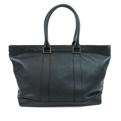 Shop Bottega Veneta Black Leather Tote Bag ()