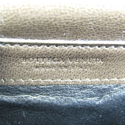 Shop Bottega Veneta Khaki Leather Wallet  ()