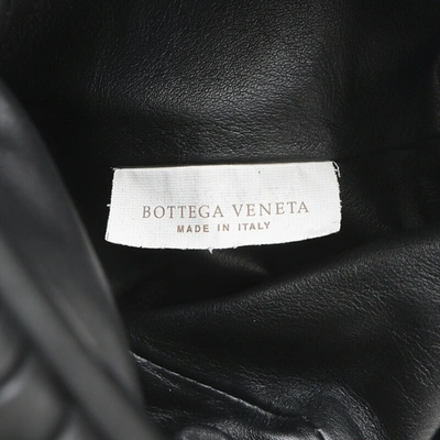 Shop Bottega Veneta The Pouch Black Leather Clutch Bag ()