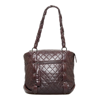 Pre-owned Chanel Lady Braid Brown Leather Shoulder Bag ()