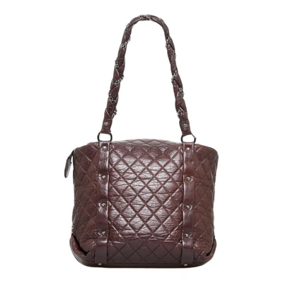 Pre-owned Chanel Lady Braid Brown Leather Shoulder Bag ()