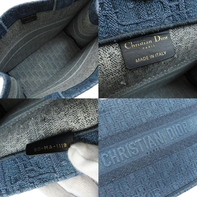 Shop Dior Lady  Blue Denim - Jeans Tote Bag ()