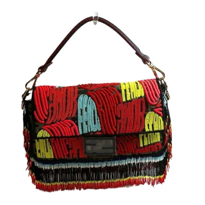 Shop Fendi -- Red Leather Shoulder Bag ()