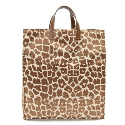 Shop Fendi Brown Canvas Tote Bag ()