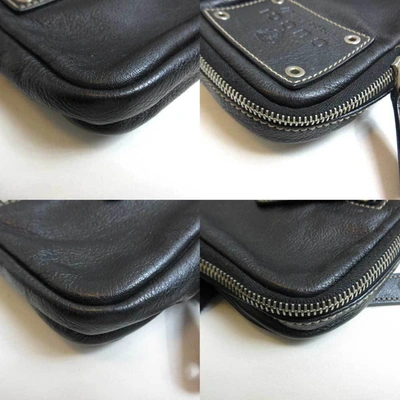 Shop Gucci Black Leather Clutch Bag ()