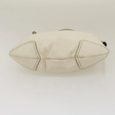 Shop Gucci Hobo White Leather Shoulder Bag ()