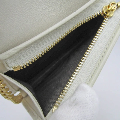 Shop Gucci Rajah White Leather Wallet  ()