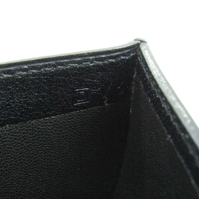 Shop Hermes Hermès -- Black Leather Wallet  ()
