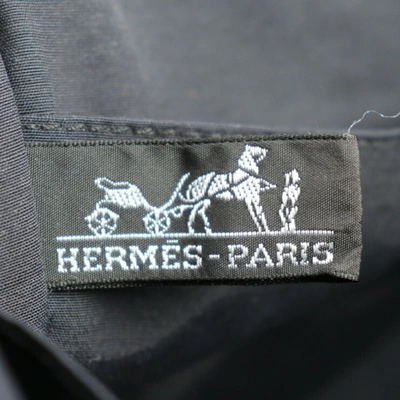 Shop Hermes Hermès Herline Grey Canvas Clutch Bag ()
