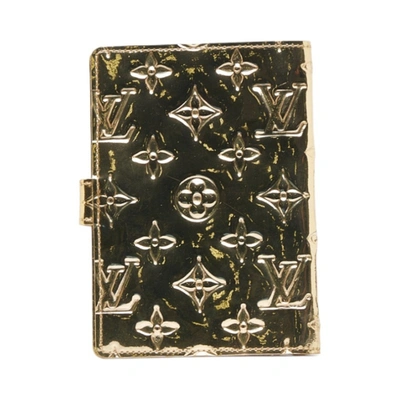 Pre-owned Louis Vuitton Agenda Cover Gold Patent Leather Wallet  ()