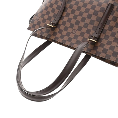Pre-owned Louis Vuitton Chelsea Brown Cloth Handbag