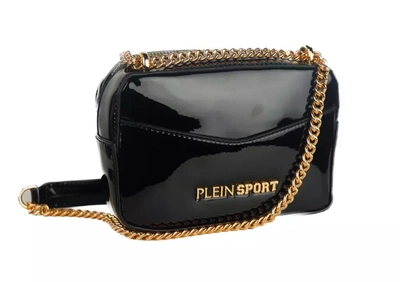Shop Plein Sport Elegant Black Chain Strap Shoulder Women's Bag