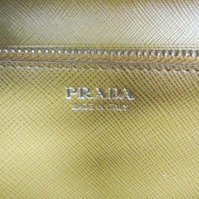 Shop Prada Camel Leather Wallet  ()