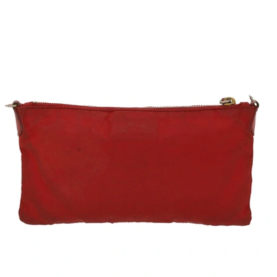 Shop Prada Red Synthetic Clutch Bag ()