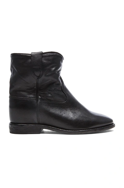 Shop Isabel Marant Cluster Leather Boots In Black