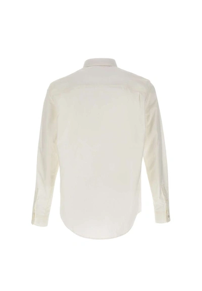 Shop Apc A.p.c. "edouard"  Cotton Shirt In White