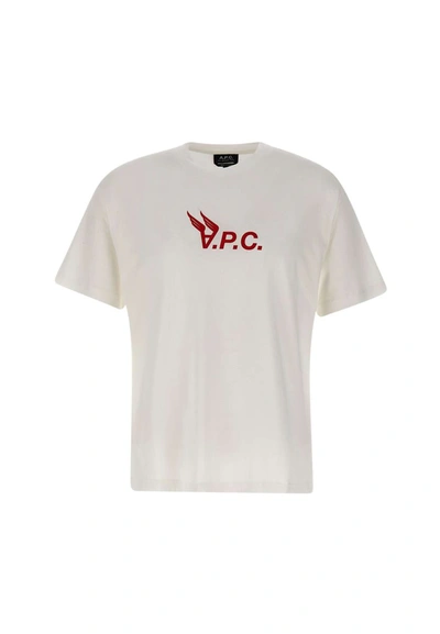 Shop Apc A.p.c. "hermance" Cotton T-shirt In White