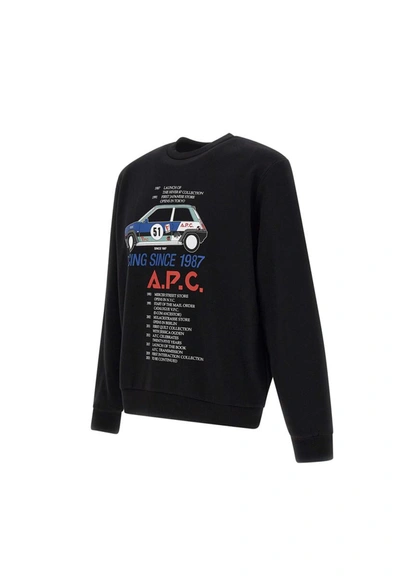 Shop Apc A.p.c. "sweat Mack" Sweatshirt In Black