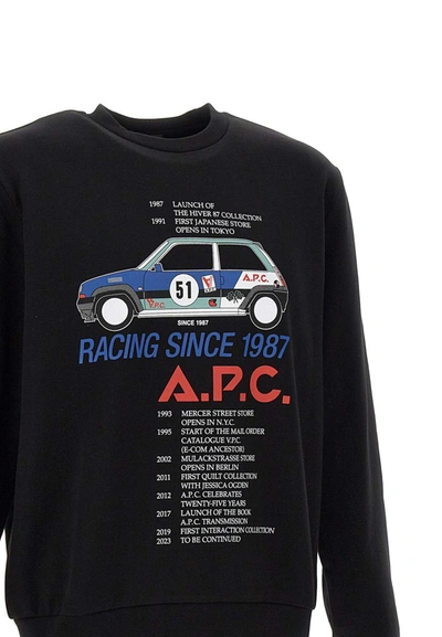Shop Apc A.p.c. "sweat Mack" Sweatshirt In Black