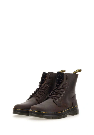 Shop Dr. Martens' Dr. Martens "combs Leather Crazy Horse" Leather Boots In Brown