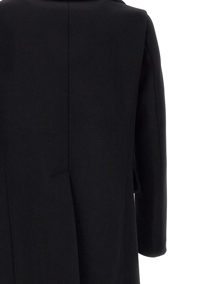 Shop Dsquared2 "double Breasted"  Coat In Black