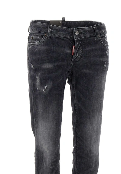 Shop Dsquared2 "jennifer" Jeans In Black