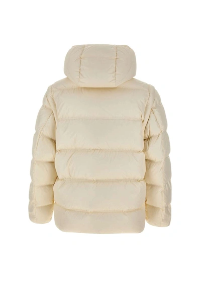 Shop Emporio Armani Ea7  Sustainable Collection Down Jacket In White