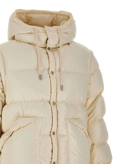Shop Emporio Armani Ea7  Sustainable Collection Down Jacket In White