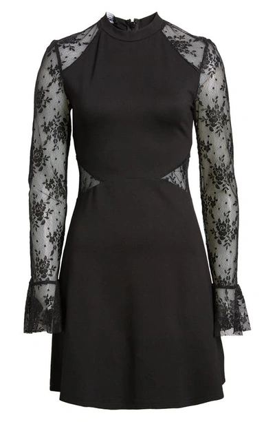 Vince Camuto Embellished Cap Sleeve Sheath Dress In Black Gold