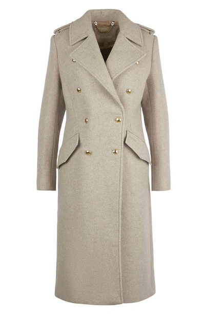Shop Barbour Inverraray Wool Blend Trench Coat In Light Fawn