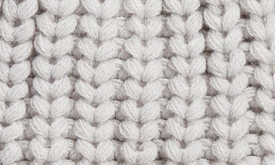 Barbour Saltburn Beanie With Faux Fur Pom In Ice White