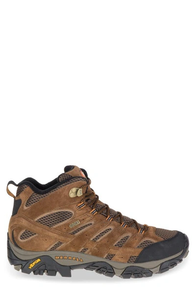 Shop Merrell Moab 2 Mid Wp Hiking Boot In Earth