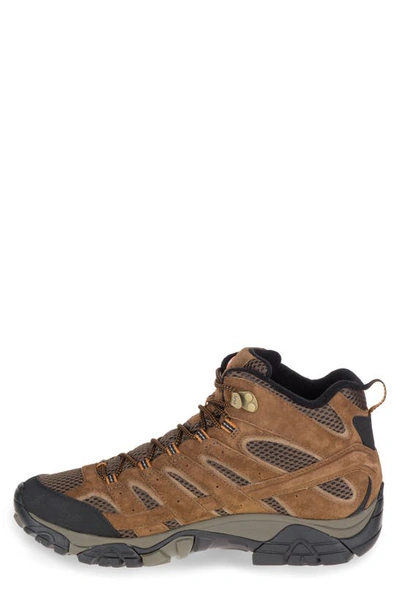 Shop Merrell Moab 2 Mid Wp Hiking Boot In Earth