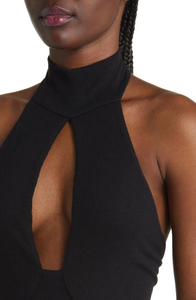 Shop Alix Nyc Milla Cutout Body-con Midi Dress In Black