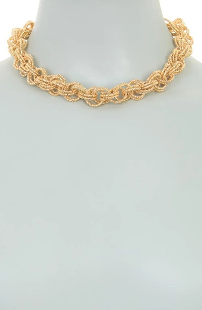 Shop Natasha Chain Link Necklace In Gold