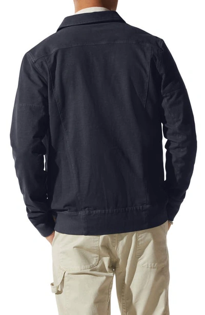 Shop Good Man Brand Flex Pro Denim Jacket In Midnight Blue