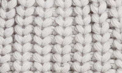 Barbour Saltburn Beanie With Faux Fur Pom In Ice White