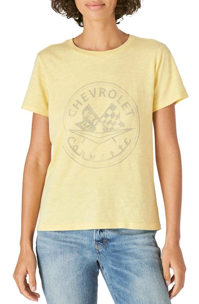 Shop Lucky Brand Chevrolet Graphic Tee In Pale Banana