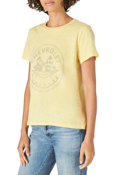 Shop Lucky Brand Chevrolet Graphic Tee In Pale Banana