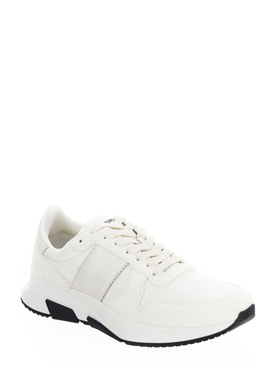 Shop Tom Ford Jagga Sneakers In White