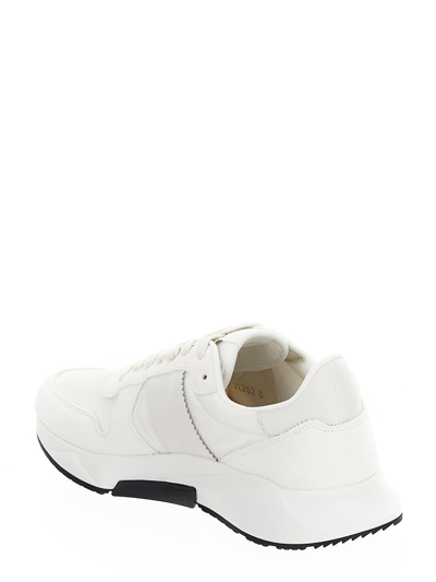 Shop Tom Ford Jagga Sneakers In White