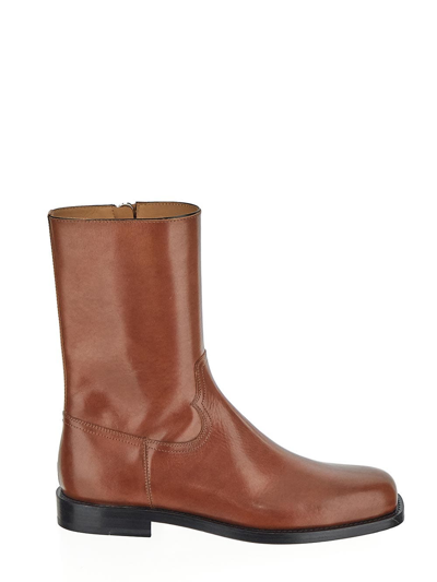Shop Dries Van Noten Mid-calf Boots In Brown