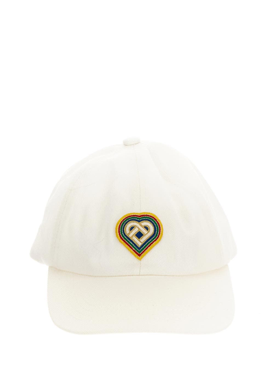 Shop Casablanca Baseball Cap In White