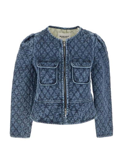 Shop Isabel Marant Étoile Deliona Jacket In Blue