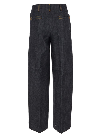 Shop Tory Burch Selvedge Jeans In Blue